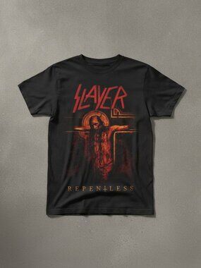 Slayer Repentless Album T-Shirt, Thrash Metal Band Graphic Tee, Heavy Metal